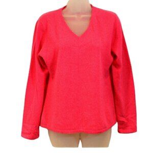 Pursuits LTD Pink 100% Cashmere Sweater Super Soft Medium Classic Fit